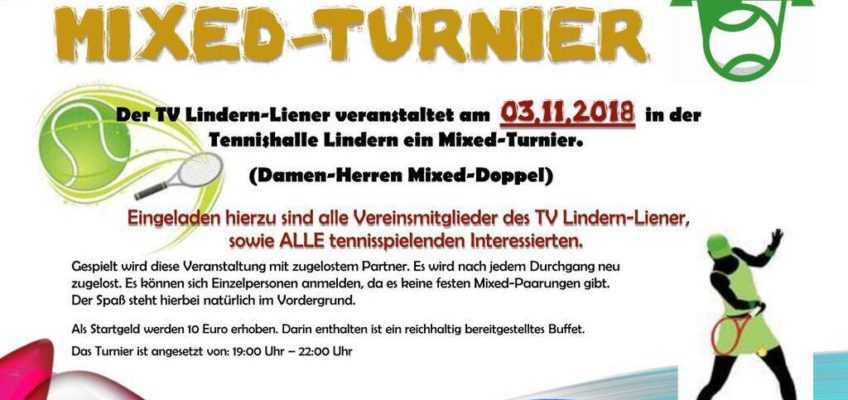 Einladung Mixed Turnier 2018