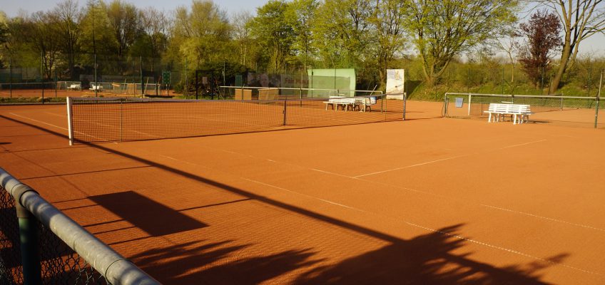 Tennisplatz Außen Stock